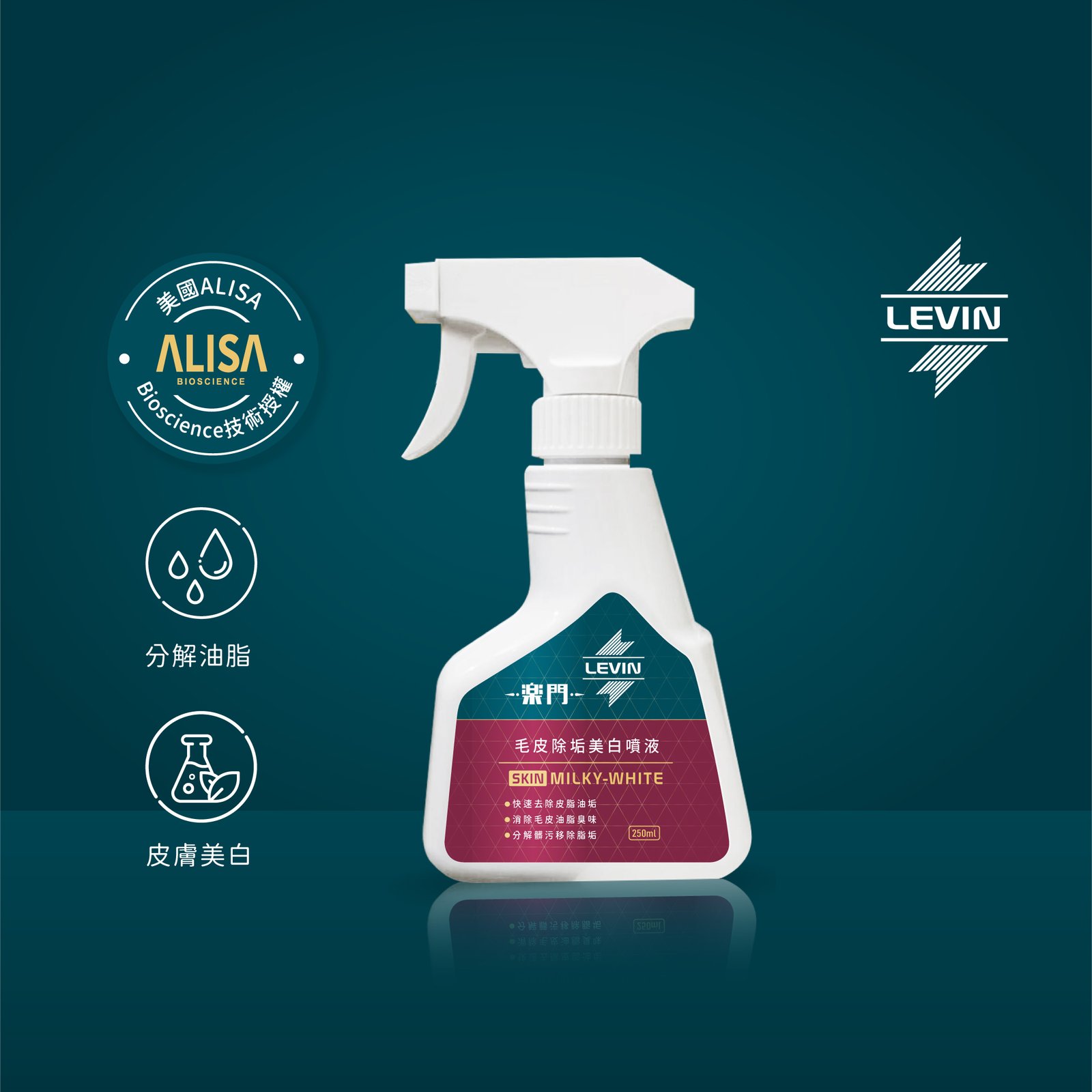 毛皮除垢美白噴液